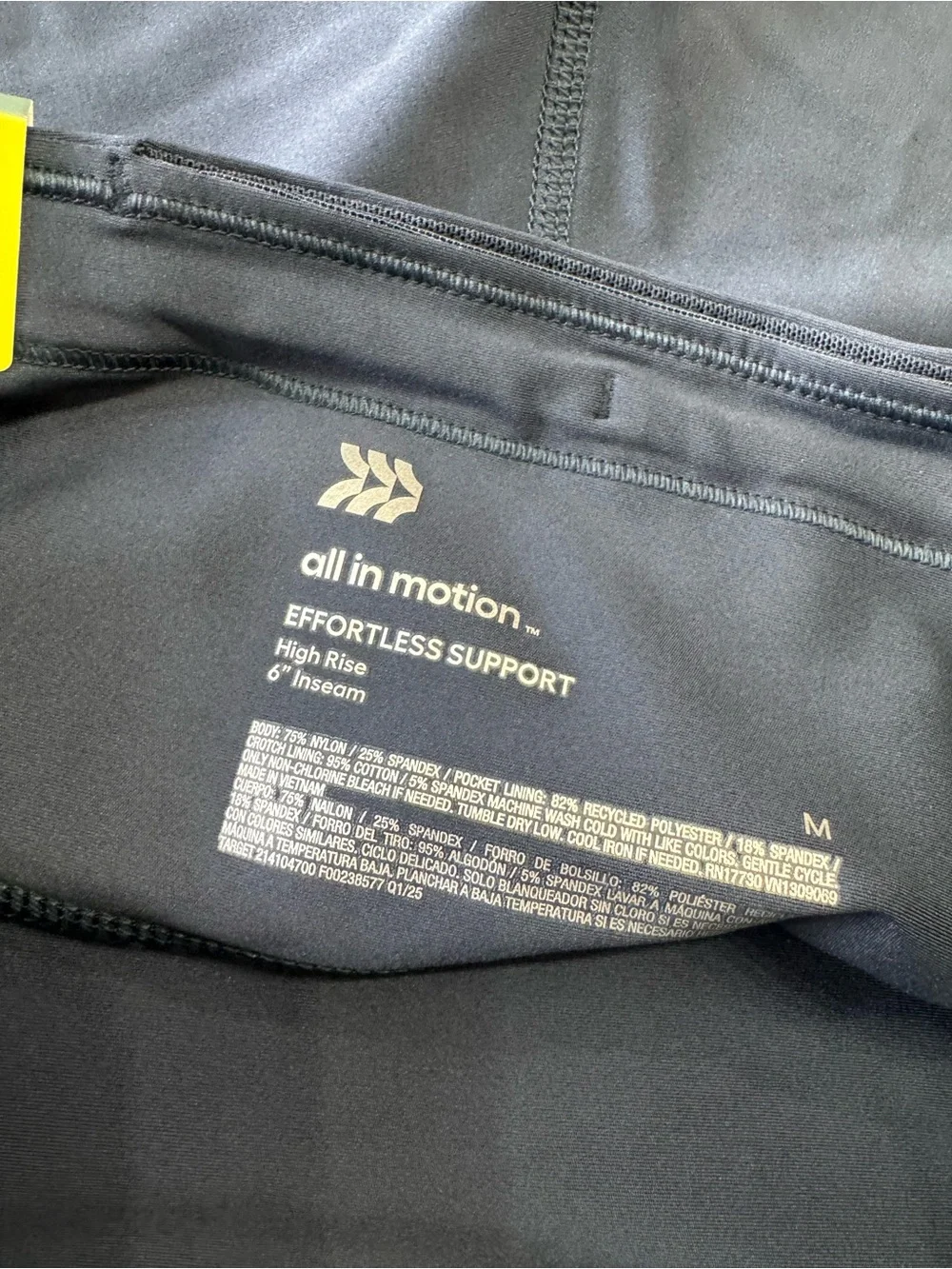 all in motion Navy High-Rise Bike Shorts